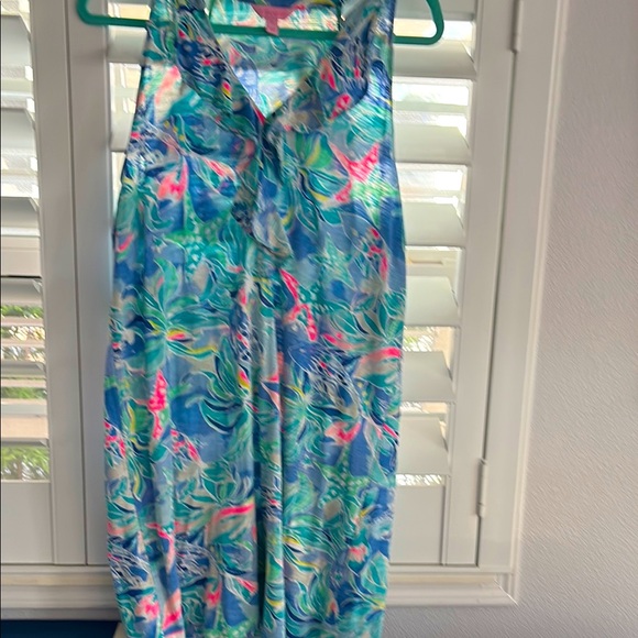 Lilly Pulitzer Dresses & Skirts - Lilly Pulitzer Blue and Pink Tropical Dress